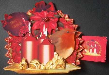 Beautiful Christmas Decorations Shaped Card Kit by Davina Rundle