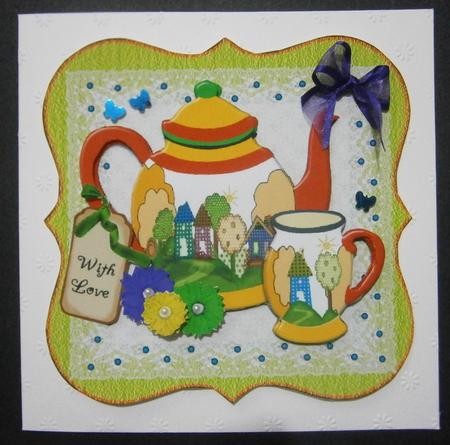 Clarice Teapot & Mug Decoupage by Davina Rundle