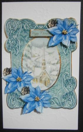Church in the Valley Card with Ornate Frame by Davina Rundle