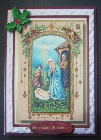 Beautiful Nativity Scene in Pyramid by Davina Rundle