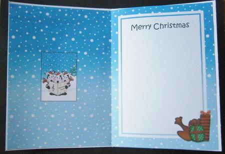 Christmas Milly Moo Cow & Friends 5x7 Matching Insert by Davina Rundle