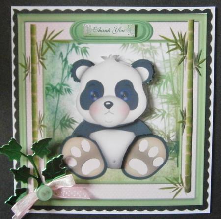 Lovely Cute Bamboo Loving Baby Panda by Davina Rundle