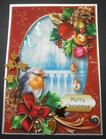 Robin, Holly & Baubles by Davina Rundle