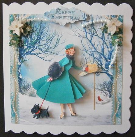 Elegant Lady Christmas Post Mini Kit by Davina Rundle
