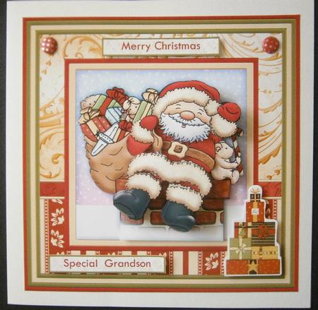 Santas Delivery Christmas Mini Kit & Decoupage by Davina Rundle
