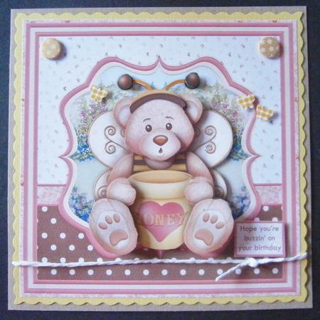 Sweet on You Birthday or Valentine's 8x8 Decoupage Kit by Davina Rundle
