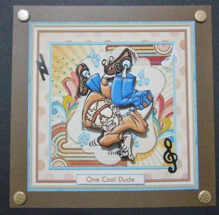 Hip Hop Break Dancer 8x8 Mini Kit & Decoupage by Davina Rundle