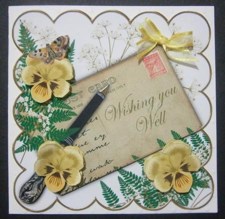 Lemon Pansy Wishing You Well Ink Saver 6in Step by Step by Davina Rundle