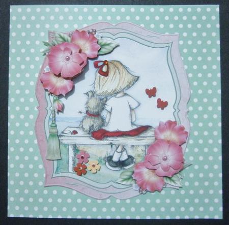 Special Friends Card Topper, Insert & Decoupage by Davina Rundle