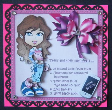 8x8 Teen Diva and Her Fears Mini Kit by Davina Rundle