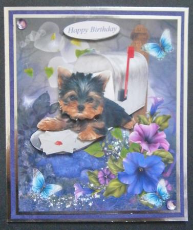 Special Delivery Topper with Decoupage by Davina Rundle