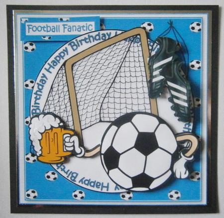 Football and a Pint Blue by Davina Rundle