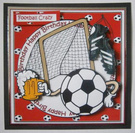Football and a Pint Red by Davina Rundle