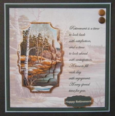 River Banks Card with Topper and Shaped Layers by Davina Rundle