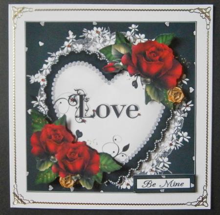 The Love Heart Quick Card by Davina Rundle