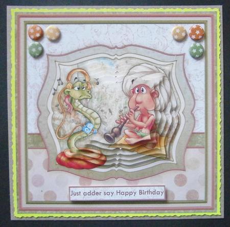 You Charm the Pants Off Me Card Topper & Decoupage by Davina Rundle