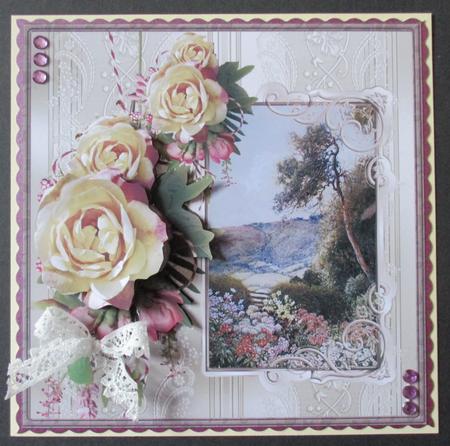 Rose and Flowers Down in the Valley by Davina Rundle