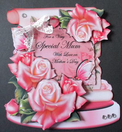 Rose Pink Scroll by Davina Rundle