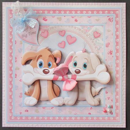 Woof You Big Time 8x8 Mini Kit & Decoupage by Davina Rundle