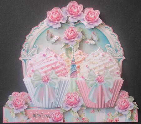 The Frosted Cupcakes Shaped Card Kit by Davina Rundle