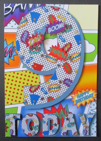 9 Today Comic Book Birthday A5 by Davina Rundle