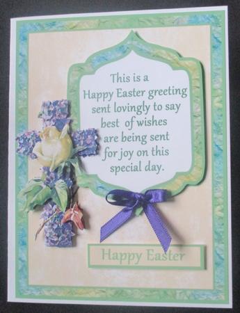 Easter Cross Decoupage and Verse by Davina Rundle