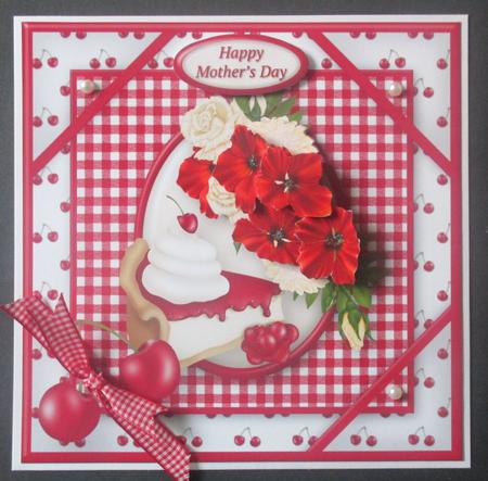 Cherry Pie Corner Frame Card by Davina Rundle