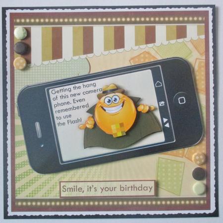 Censored Selfie Humorous Smart Phone Quick Card by Davina Rundle