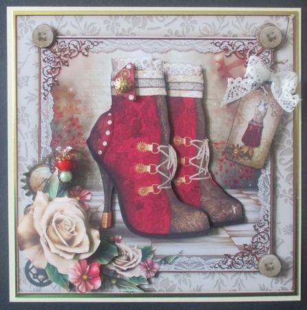 Red Steampunk Boots by Davina Rundle