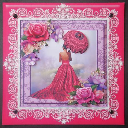 Belle Roses & Parasol Mini Kit by Davina Rundle