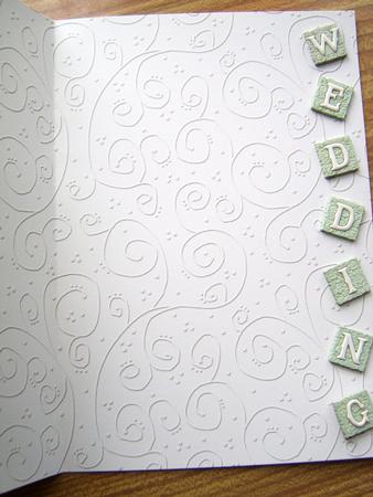 'cream Swirls Embossed' Backing Paper by Davina Rundle