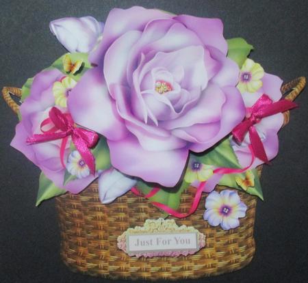 Beauty of Roses in the Basket by Davina Rundle