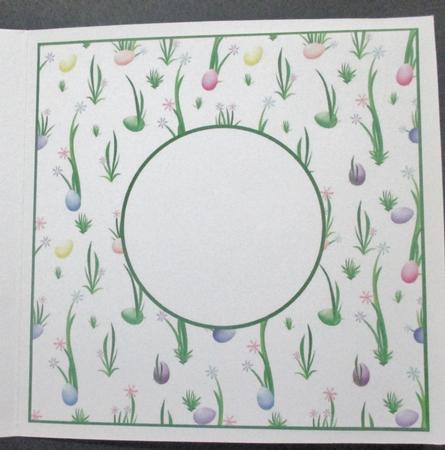 Easter Flowers with Eggs Insert 8x8 by Davina Rundle