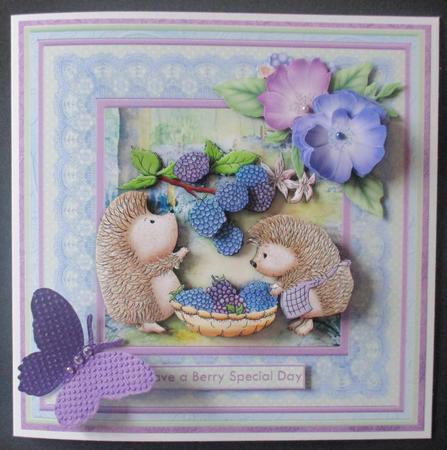 Hedgy Berry Treats 8x8 Mini Kit by Davina Rundle