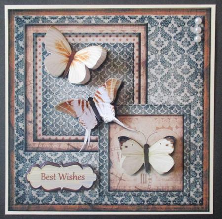Vintage Butterflies Topper 2 by Davina Rundle