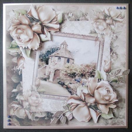 The Dovecote Card with Decoupage by Davina Rundle