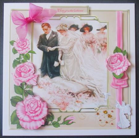 With This Ring Wedding Topper with Decoupage by Davina Rundle