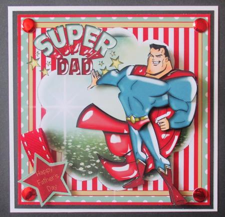Super Dad Card Front Kit by Davina Rundle
