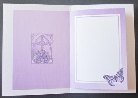 Fancy Cross Pretty Roses Butterfly Pyramid Matching Insert by Davina Rundle