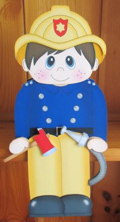 3D on the Shelf Card Kit - Firefighter Fireman Frank by Davina Rundle