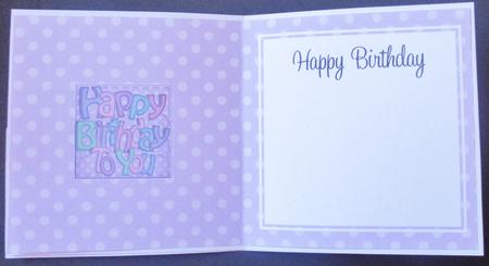 Happy Birthday Card Insert by Davina Rundle