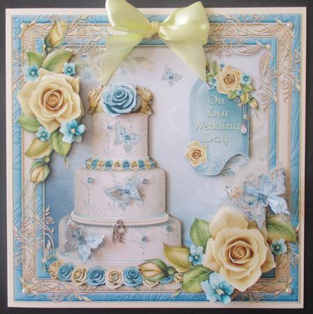 Sherbet Lemon Wedding Cake by Davina Rundle