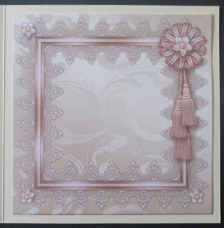 Insert Winter View in Lace Frame & Magnolias by Davina Rundle