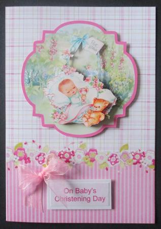 A Beautiful Baby Girl Topper & Decoupage by Davina Rundle