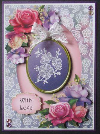 Lace Flower Pendant & Belle Roses by Davina Rundle