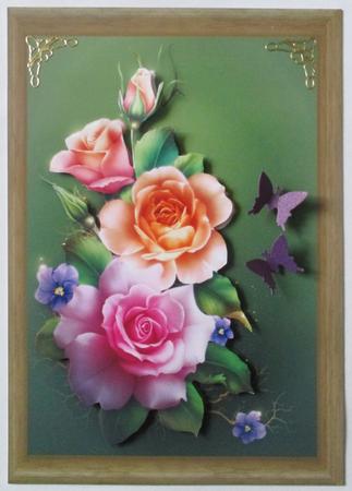 Beautiful Framed Spring Roses by Davina Rundle