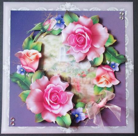 Beautiful Spring Roses Wreath by Davina Rundle