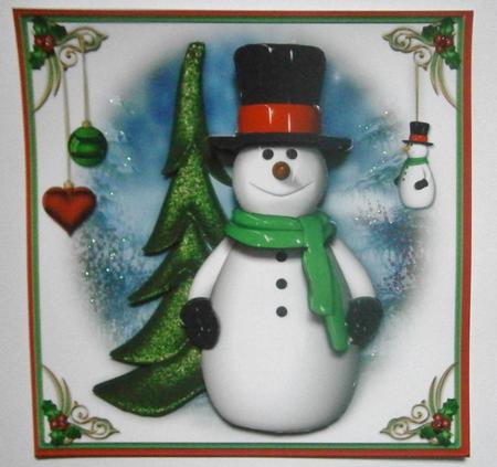 Christmas Snowman by Davina Rundle