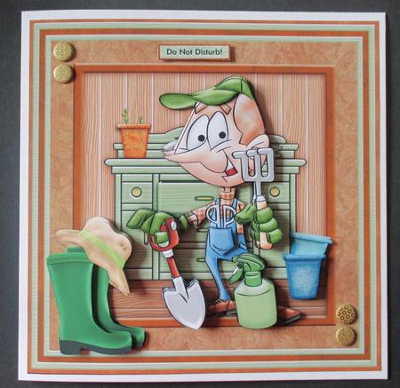 In the Garden Shed 8x8 Mini Kit, Ages & Decoupage by Davina Rundle