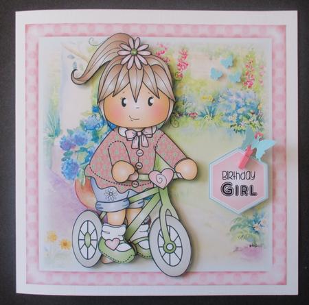 Jodie on Bike Mini Kit by Davina Rundle